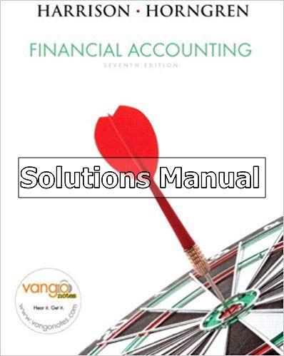 Financial Accounting 7th Edition Harrison Solutions Manual - download pdf  PDF BOOK