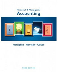 Test Bank for Financial and Managerial Accounting, 3rd Edition: Charles T. Horngren - download pdf  PDF BOOK