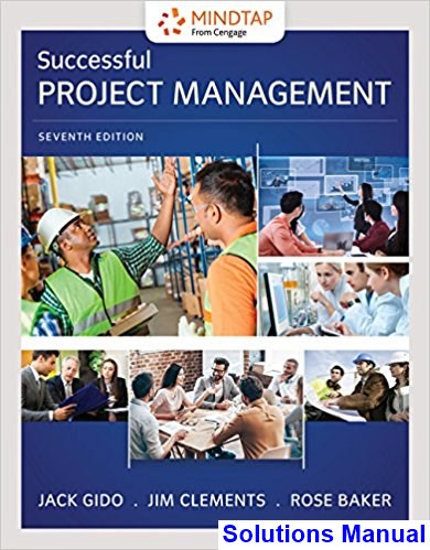 Successful Project Management 7th Edition Gido Solutions Manual - download pdf  PDF BOOK